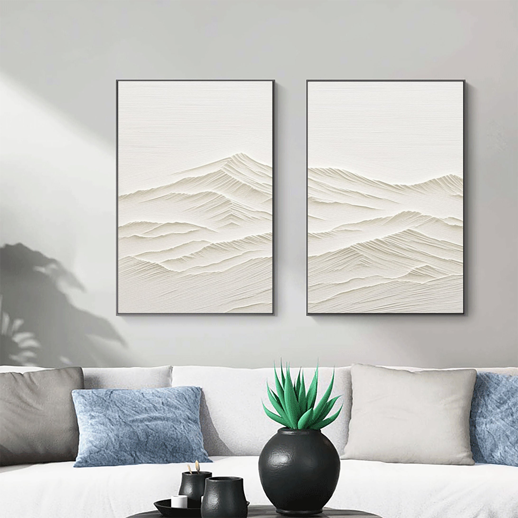 Abstract Tranquility Painting SET OF 2 #CXA 018