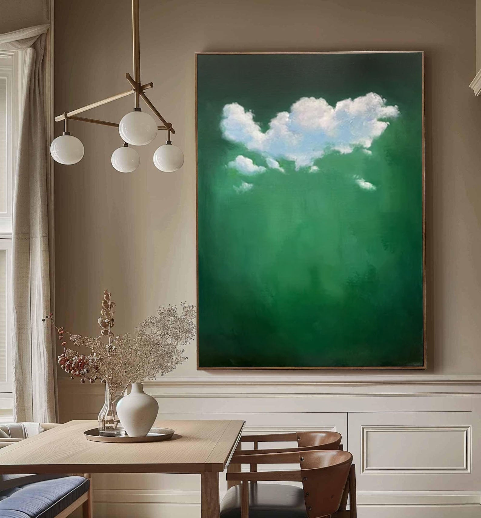 Tranquil Cloud Wall Art Modern Abstract Home Decor #OS 007