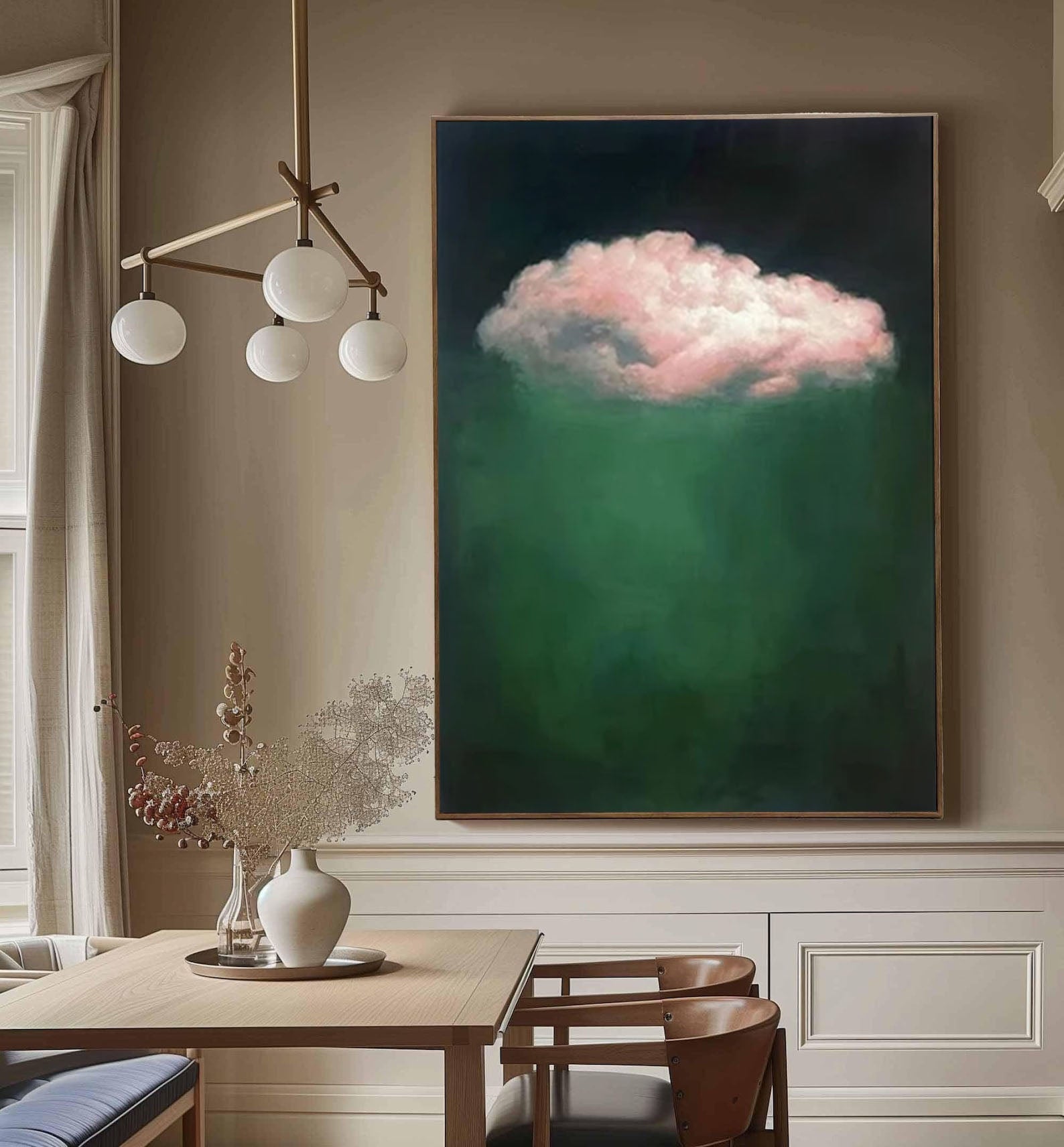 Tranquil Cloud Wall Art Modern Abstract Home Decor #OS 005