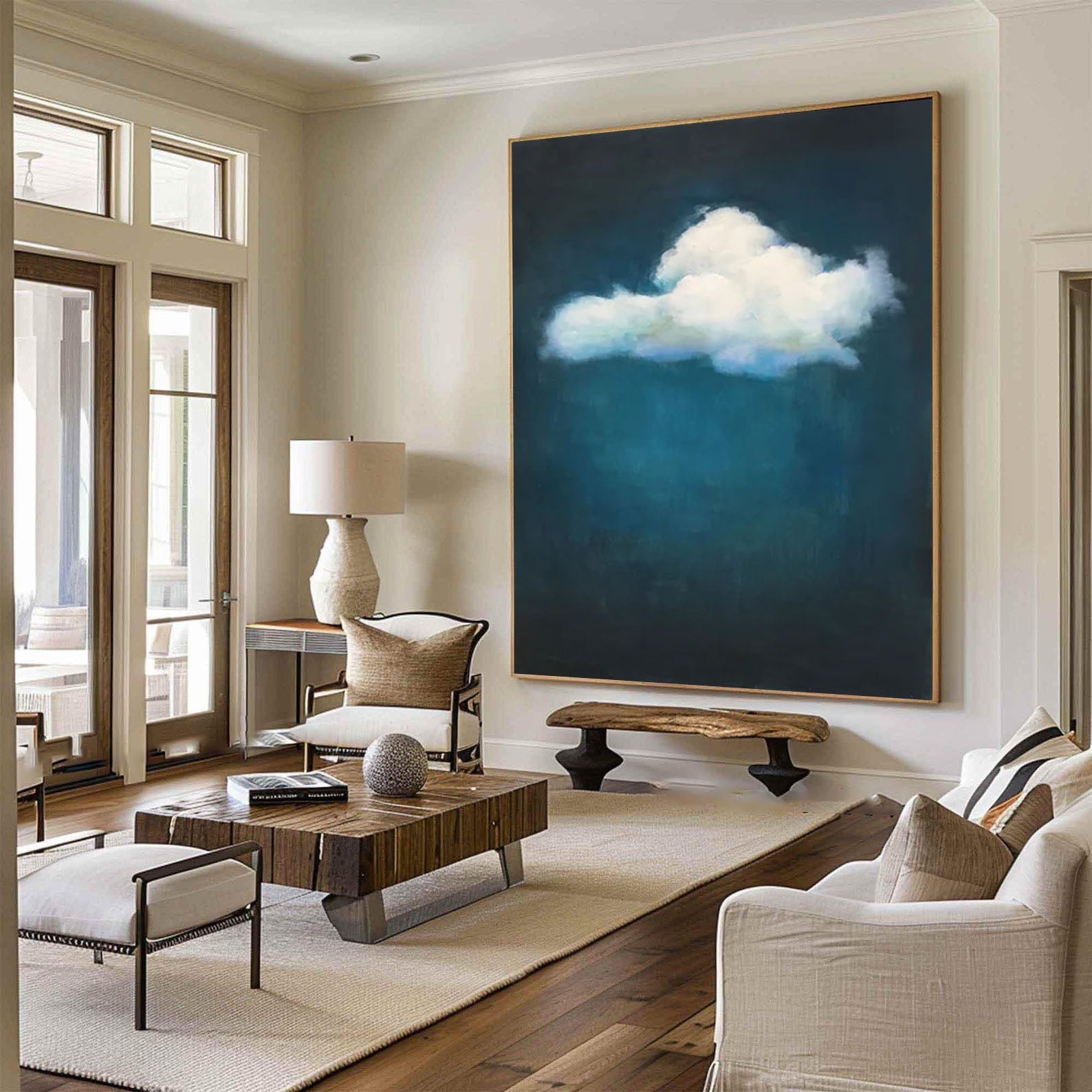 Tranquil Cloud Wall Art Modern Abstract Home Decor #OS 008