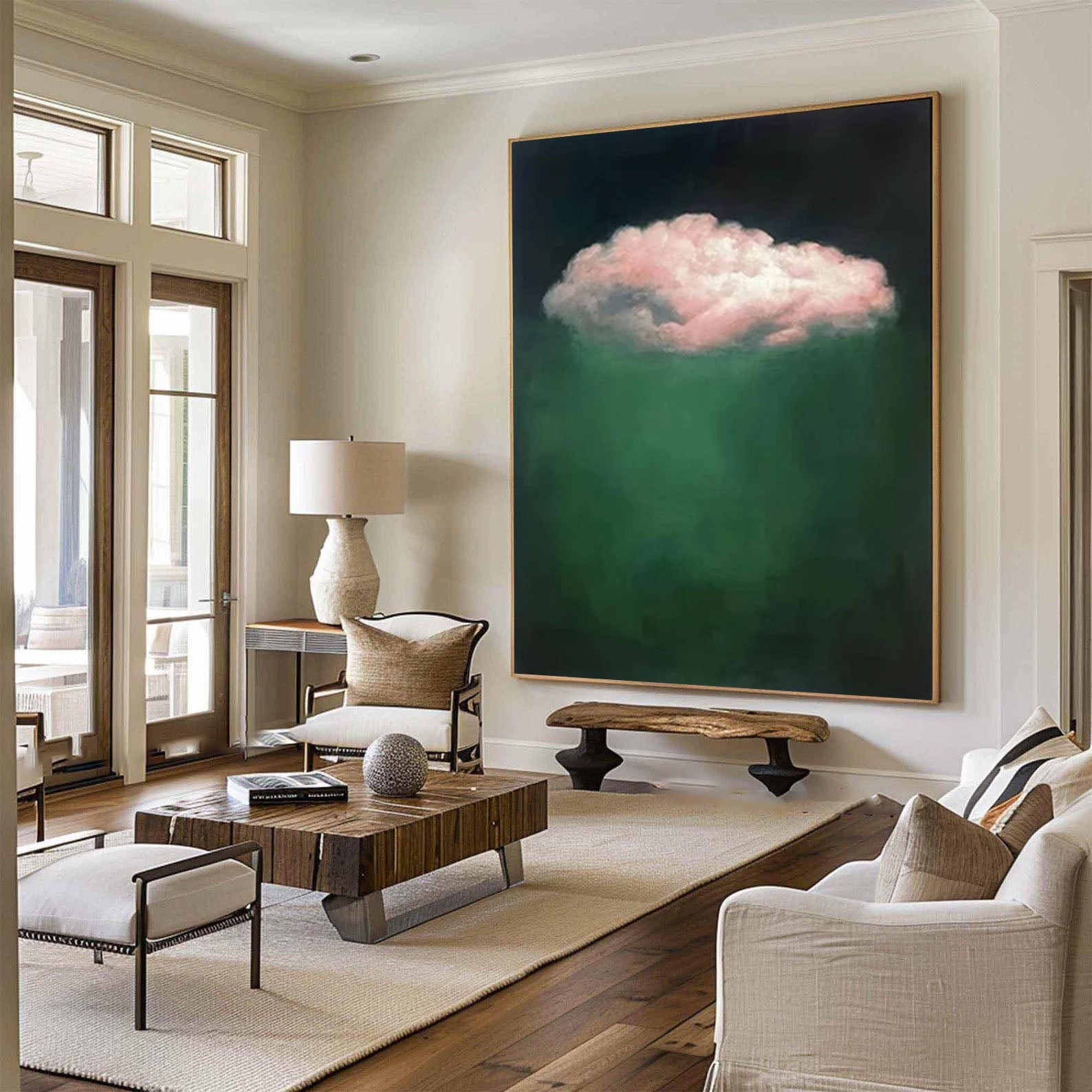 Tranquil Cloud Wall Art Modern Abstract Home Decor #OS 005