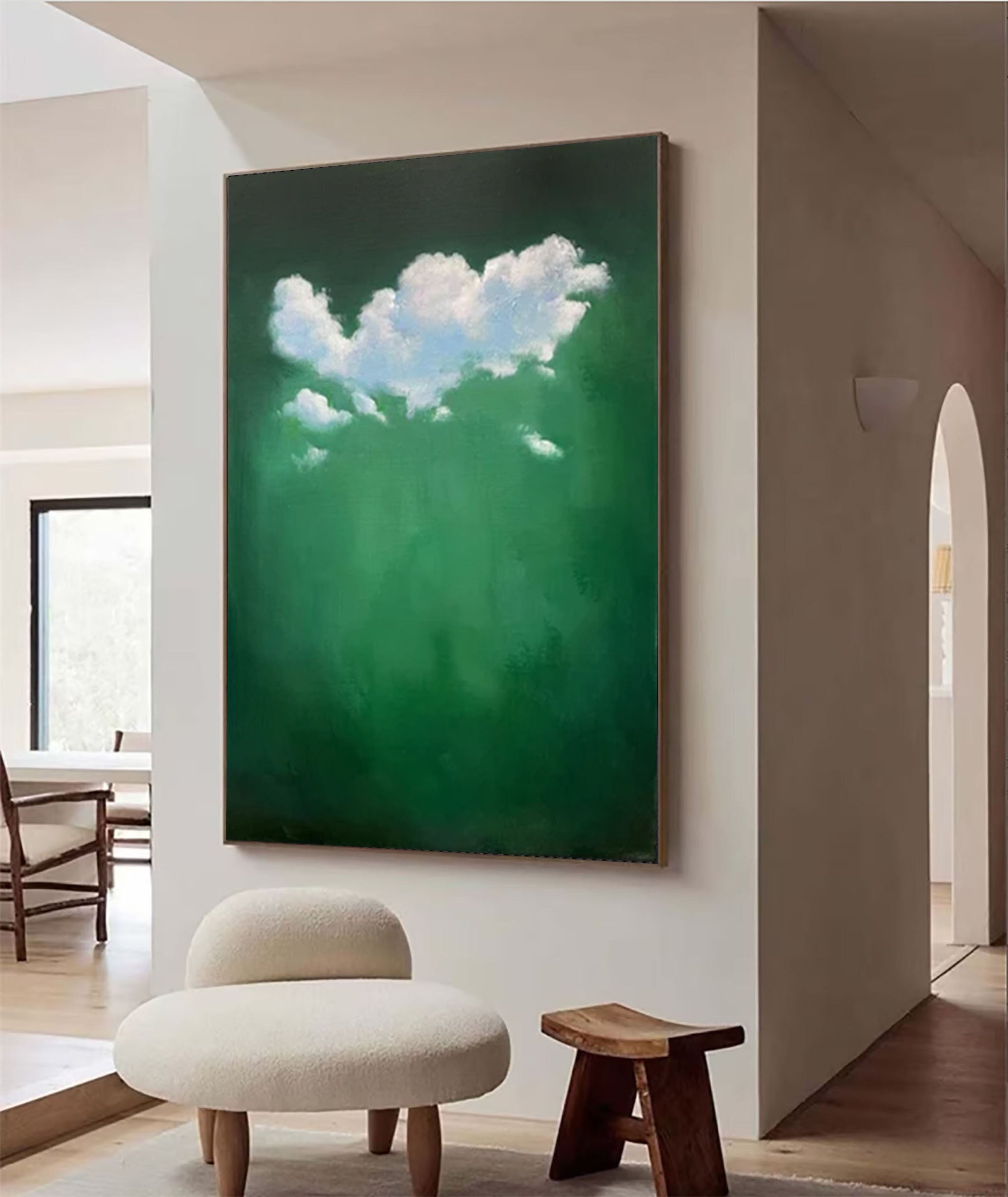 Tranquil Cloud Wall Art Modern Abstract Home Decor #OS 007