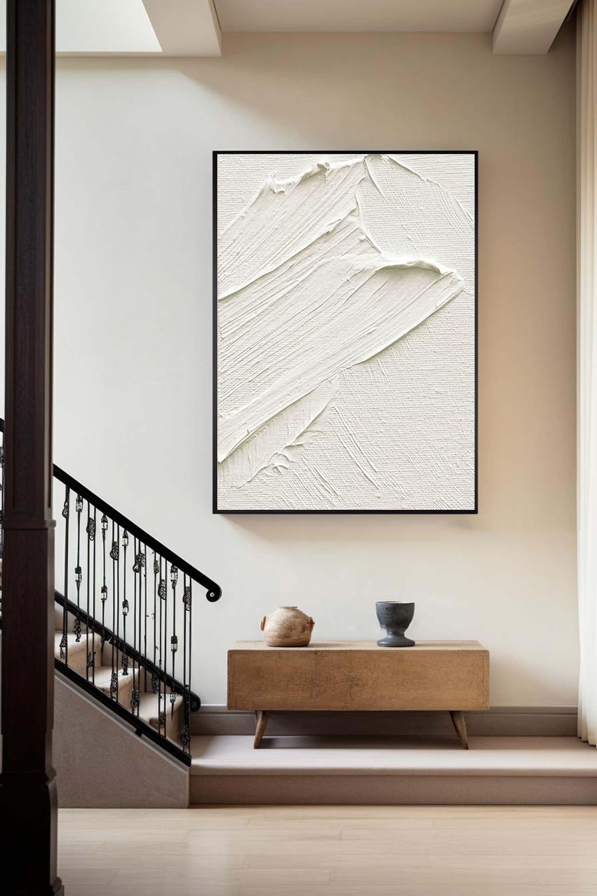 White Abstract Painting #LL 015