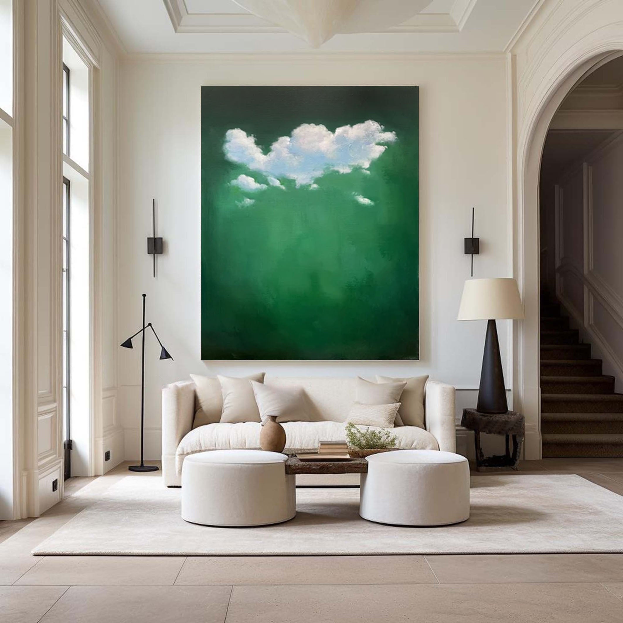 Tranquil Cloud Wall Art Modern Abstract Home Decor #OS 007