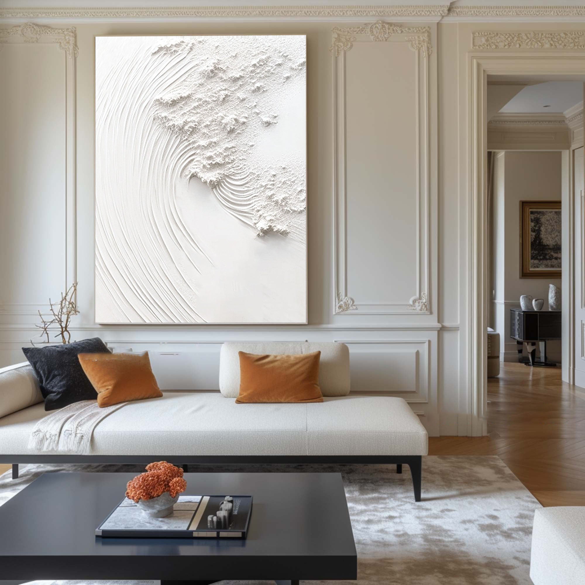 White Minimalist Painting #WM 014