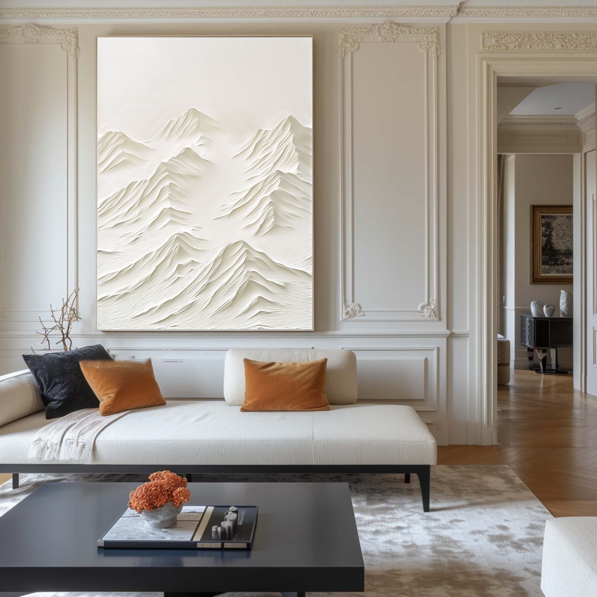 White Minimalist Painting #WM 008