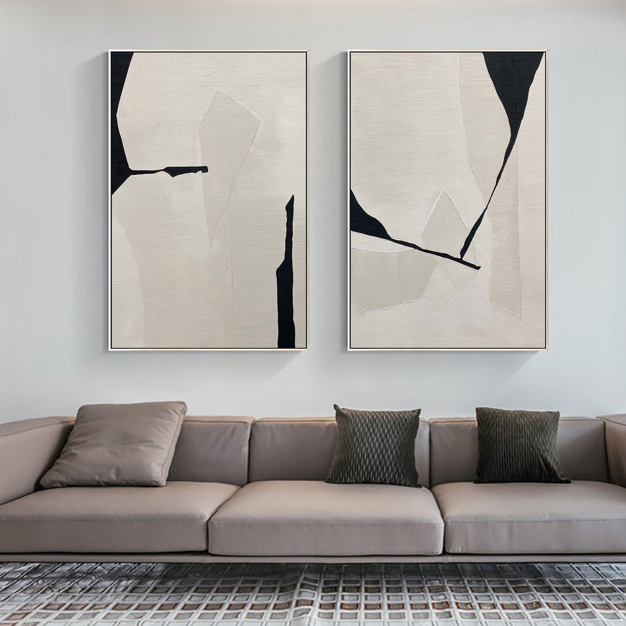 Abstract Tranquility Painting SET OF 2 #LL 006