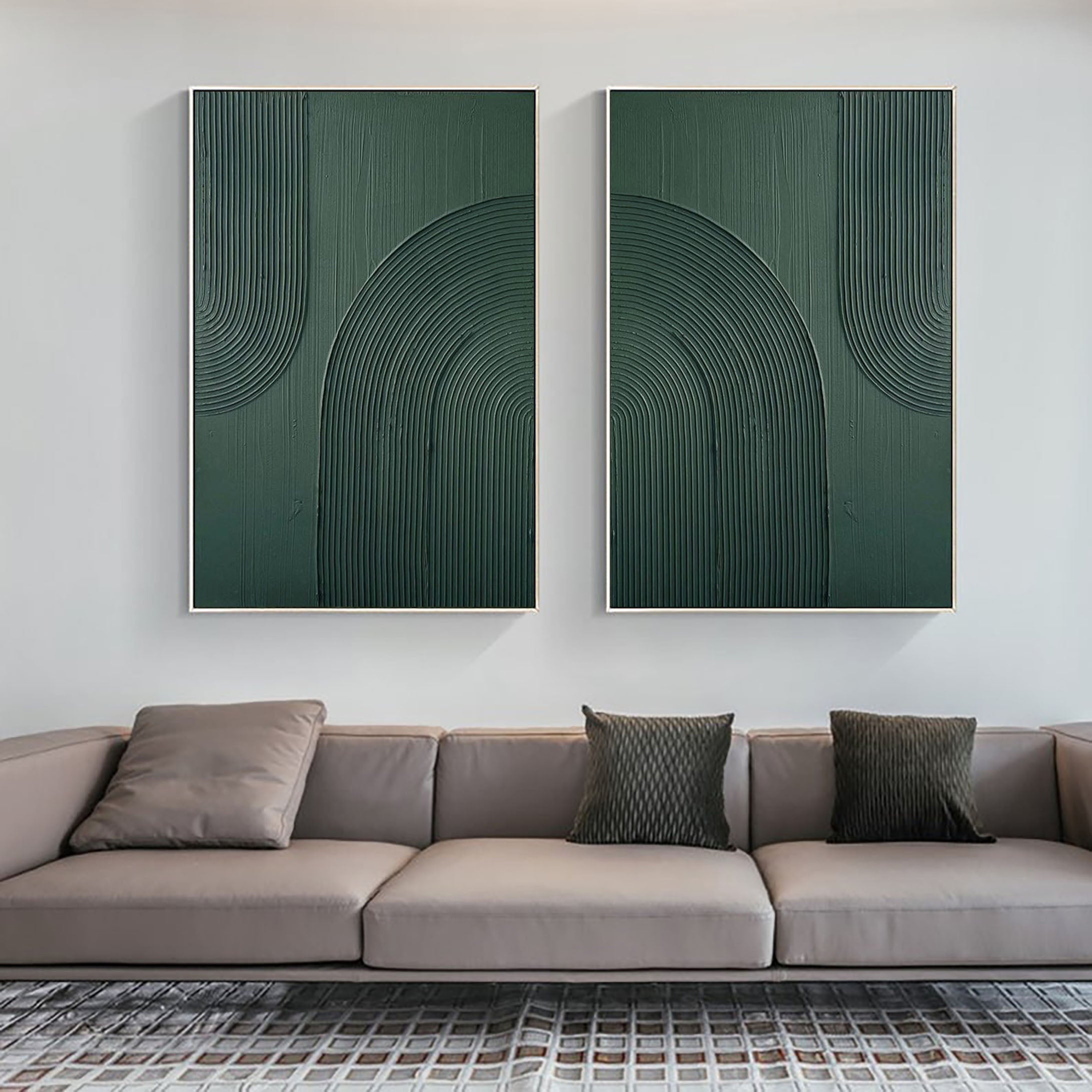 Abstract Tranquility Painting SET OF 2 #CXA 017