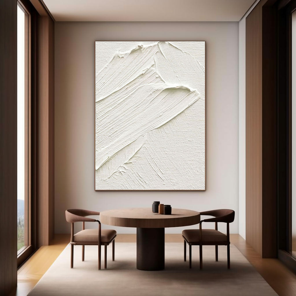 White Abstract Painting #LL 015