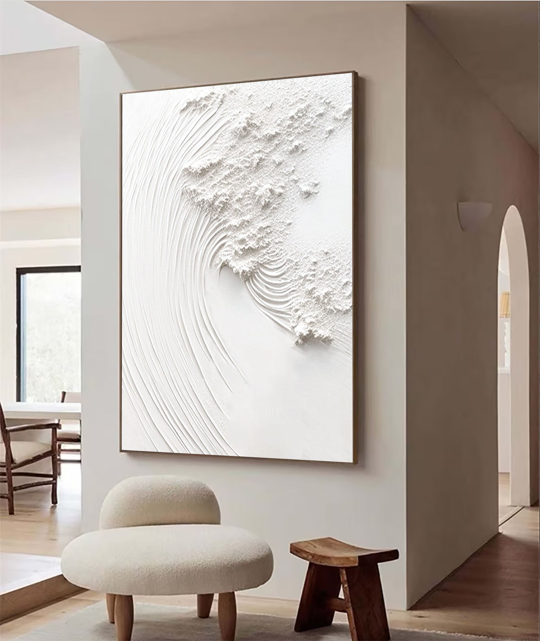 White Minimalist Painting #WM 014