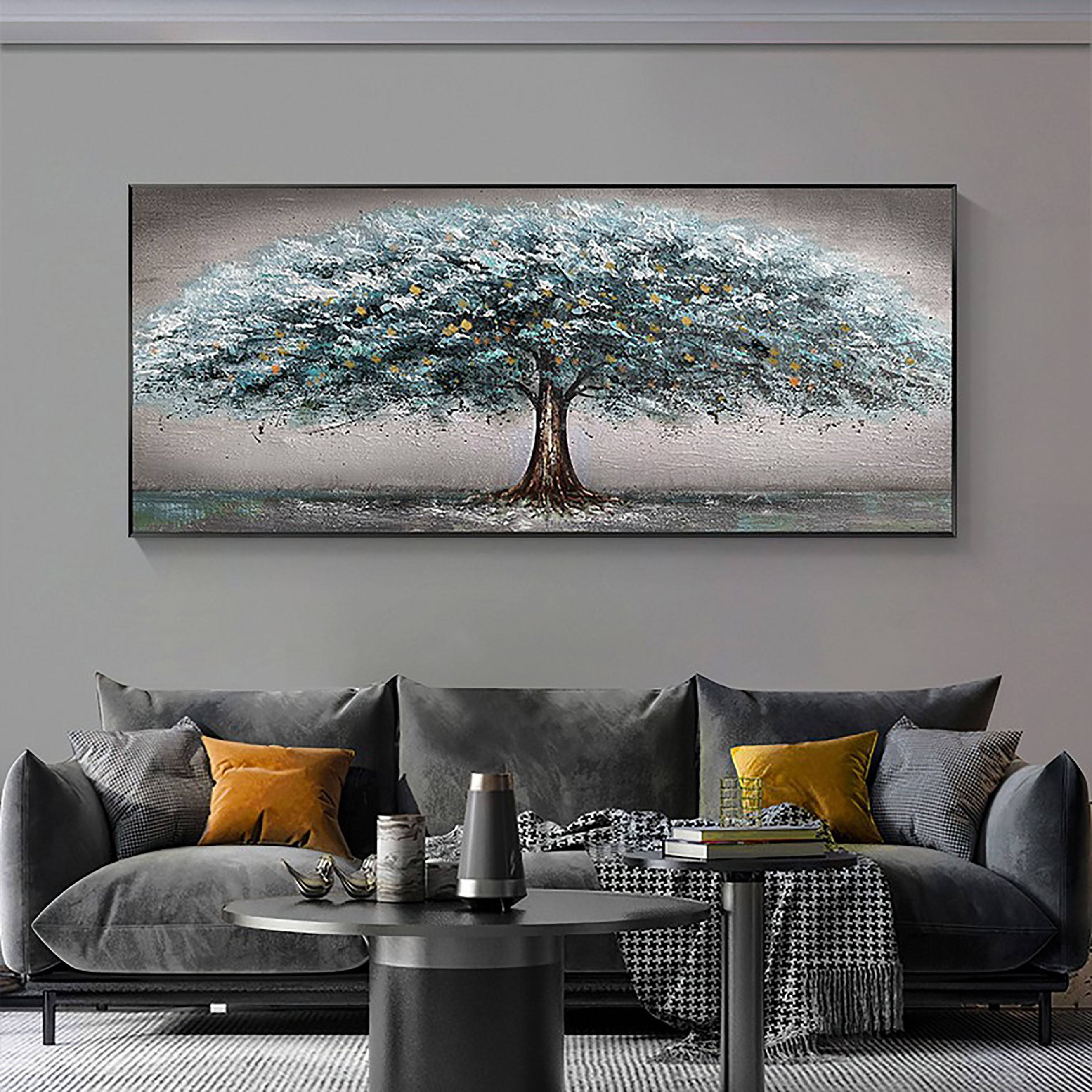 Vibrant Tree Landscape Wall Art #LL 0409