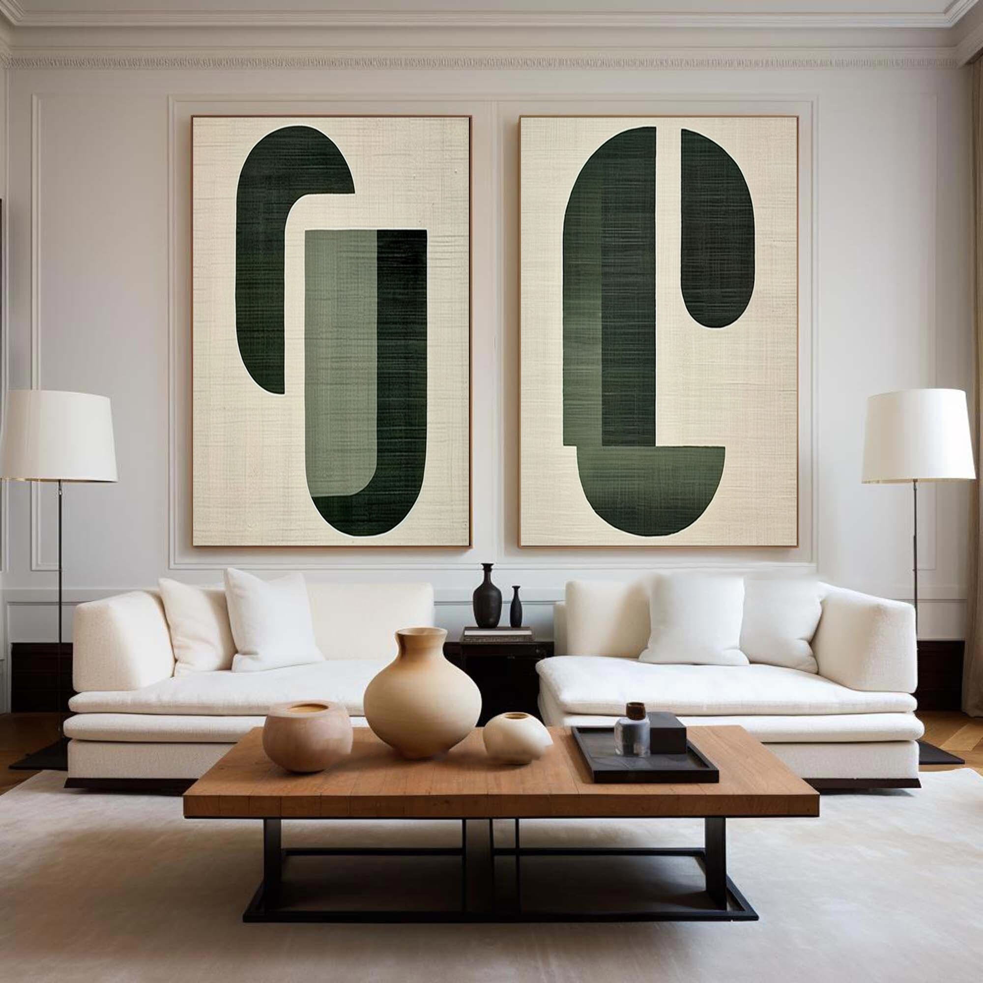 Modern Minimalist Abstract Art Geometric Wall Decor for Sophisticated Interiors #BGS 004