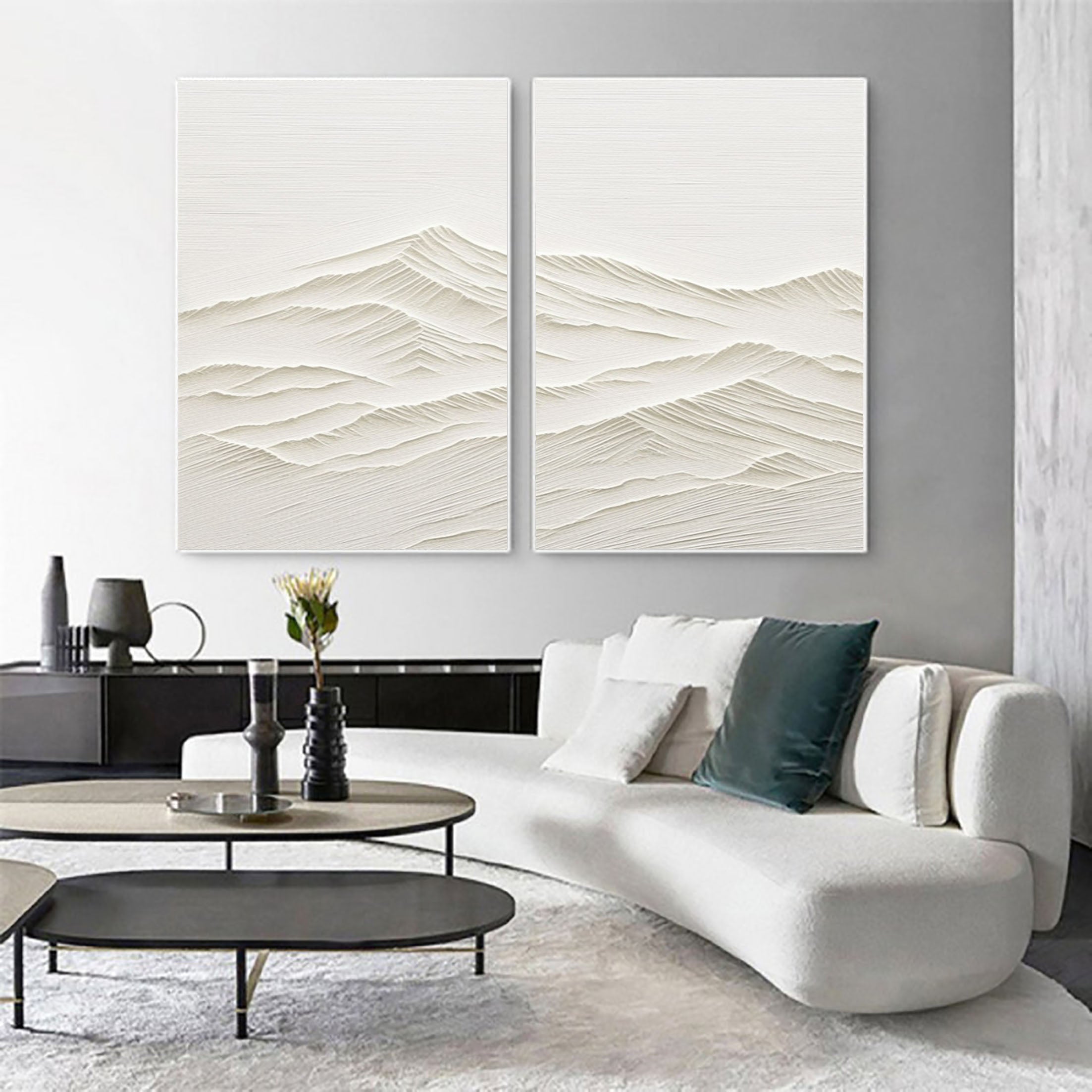 Abstract Tranquility Painting SET OF 2 #CXA 018