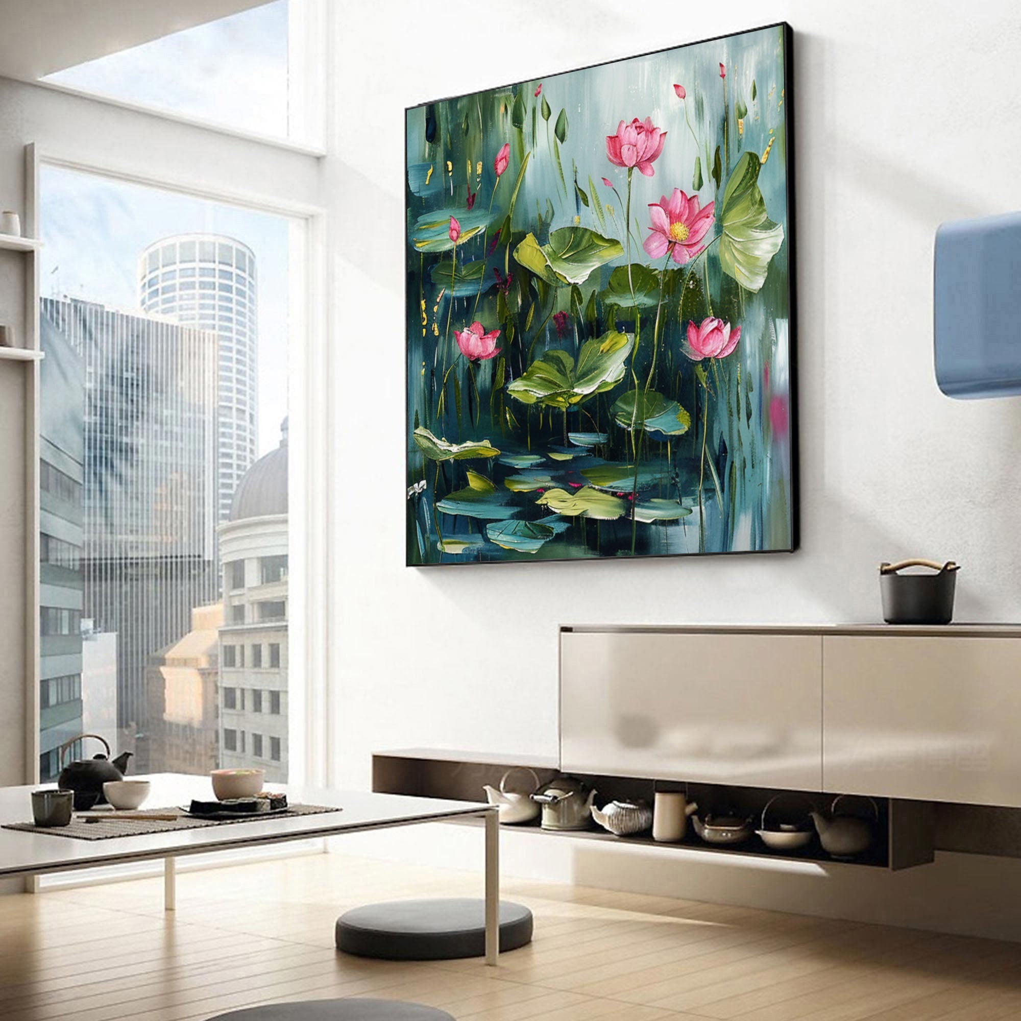 Vibrant Bloom Canvas Art Colorful Flower Wall Decor #FT 032