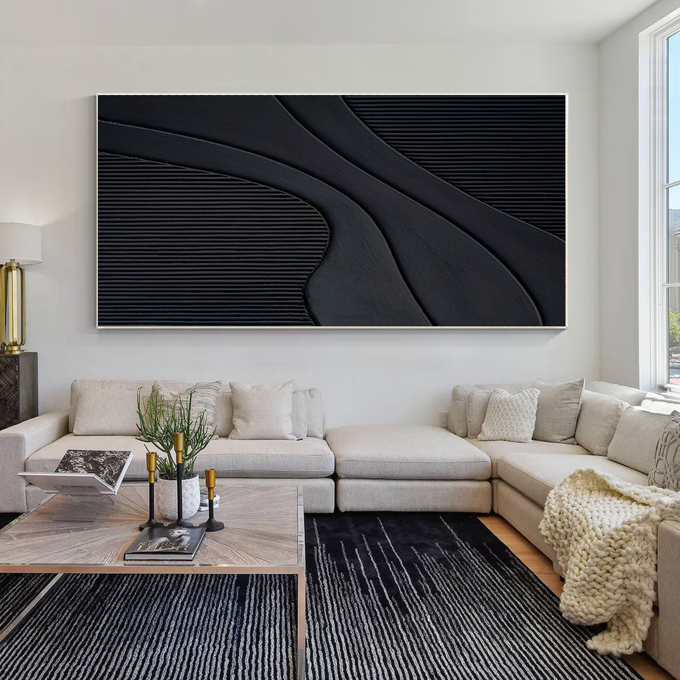 Modern Black Minimalist Art for Your Home Decor #BM 014