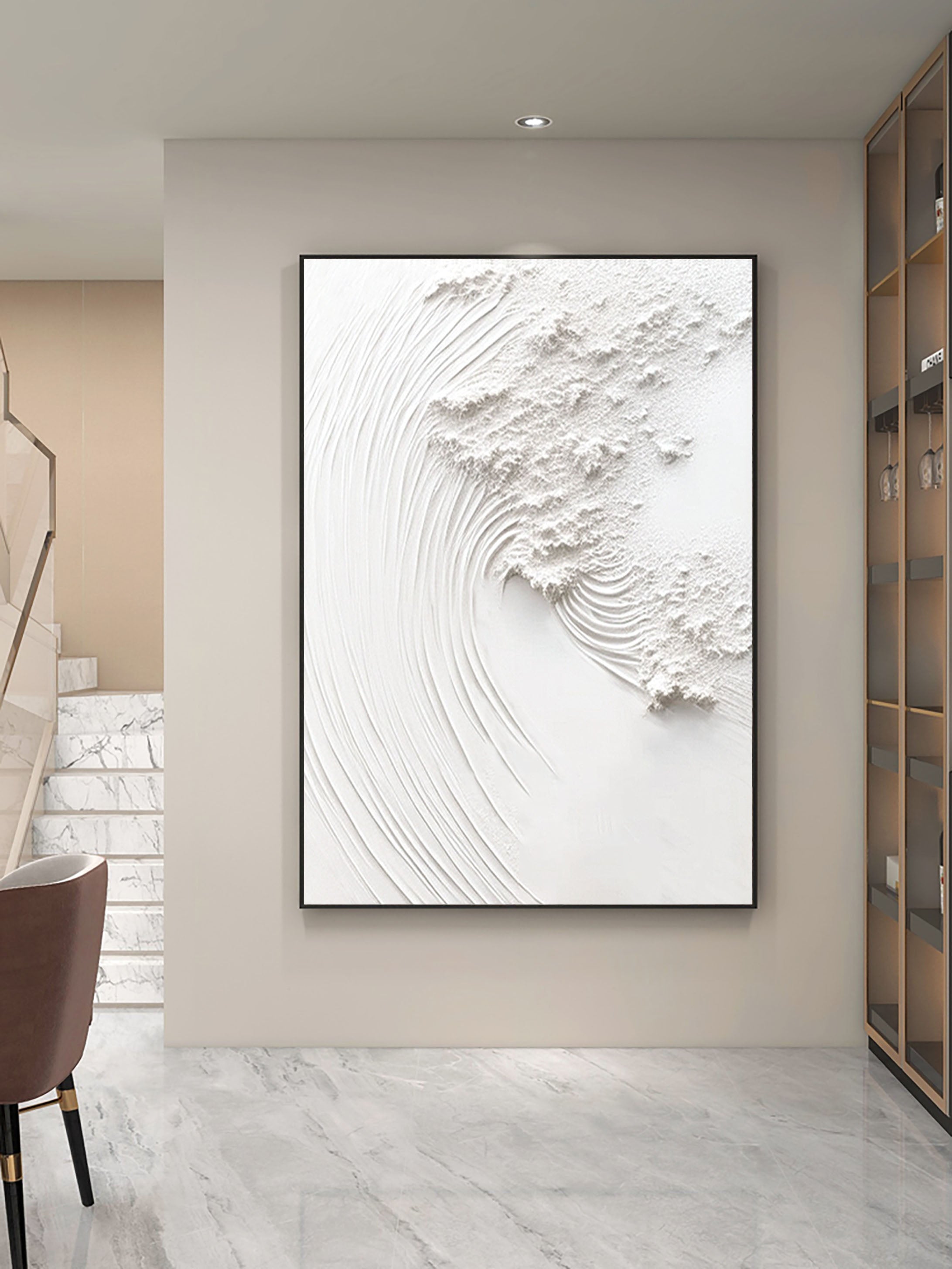 White Minimalist Painting #WM 014