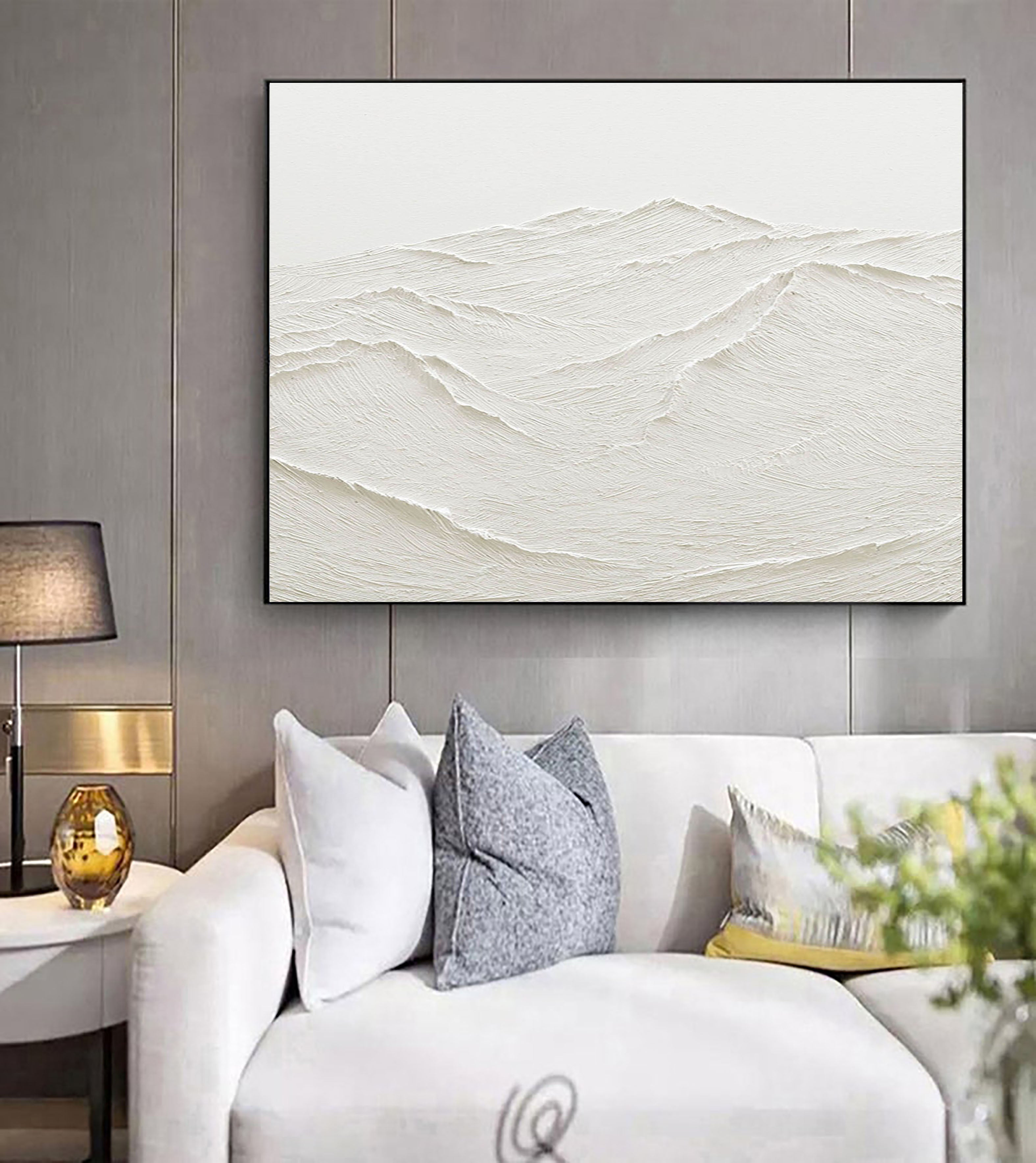 White Abstract Painting #LL 012