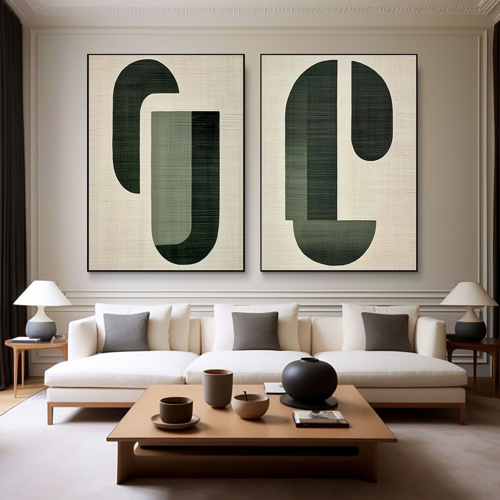 Modern Minimalist Abstract Art Geometric Wall Decor for Sophisticated Interiors #BGS 004