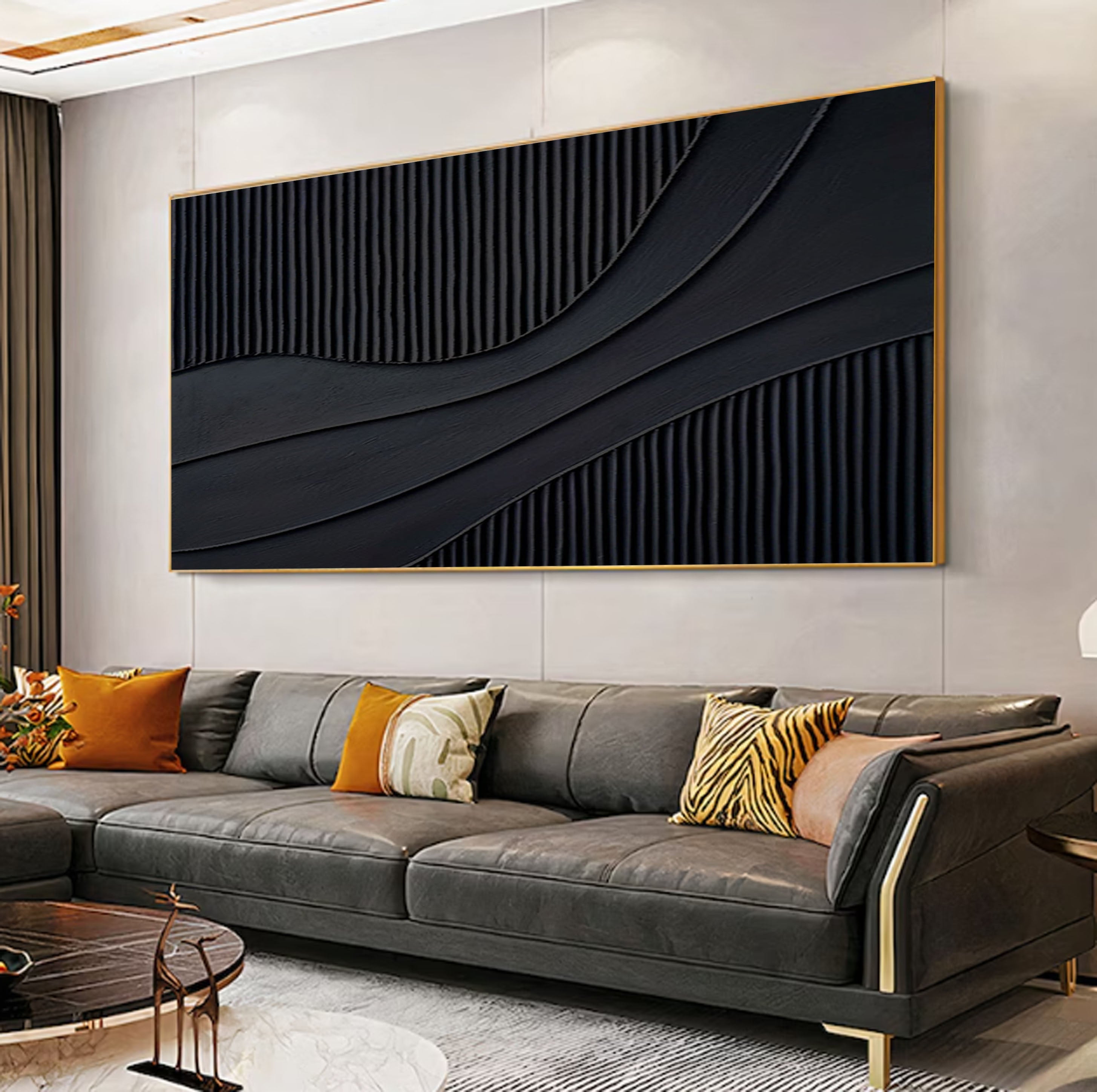 Modern Black Minimalist Art for Your Home Decor #BM 015