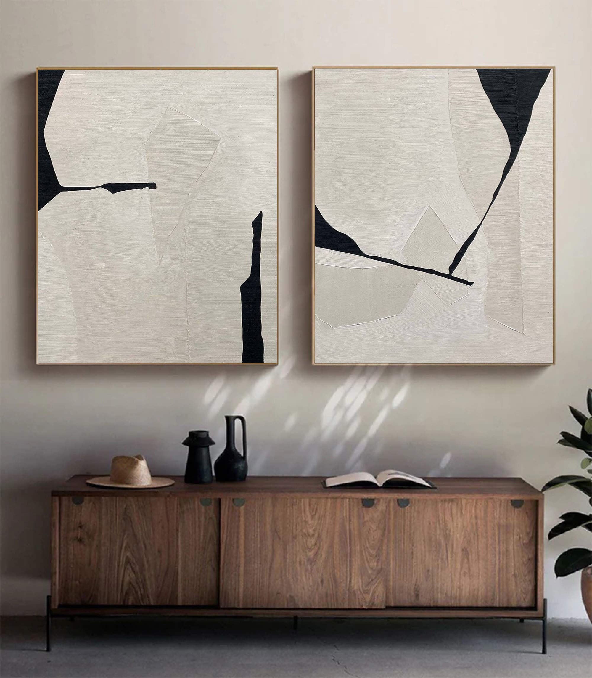 Abstract Tranquility Painting SET OF 2 #LL 006