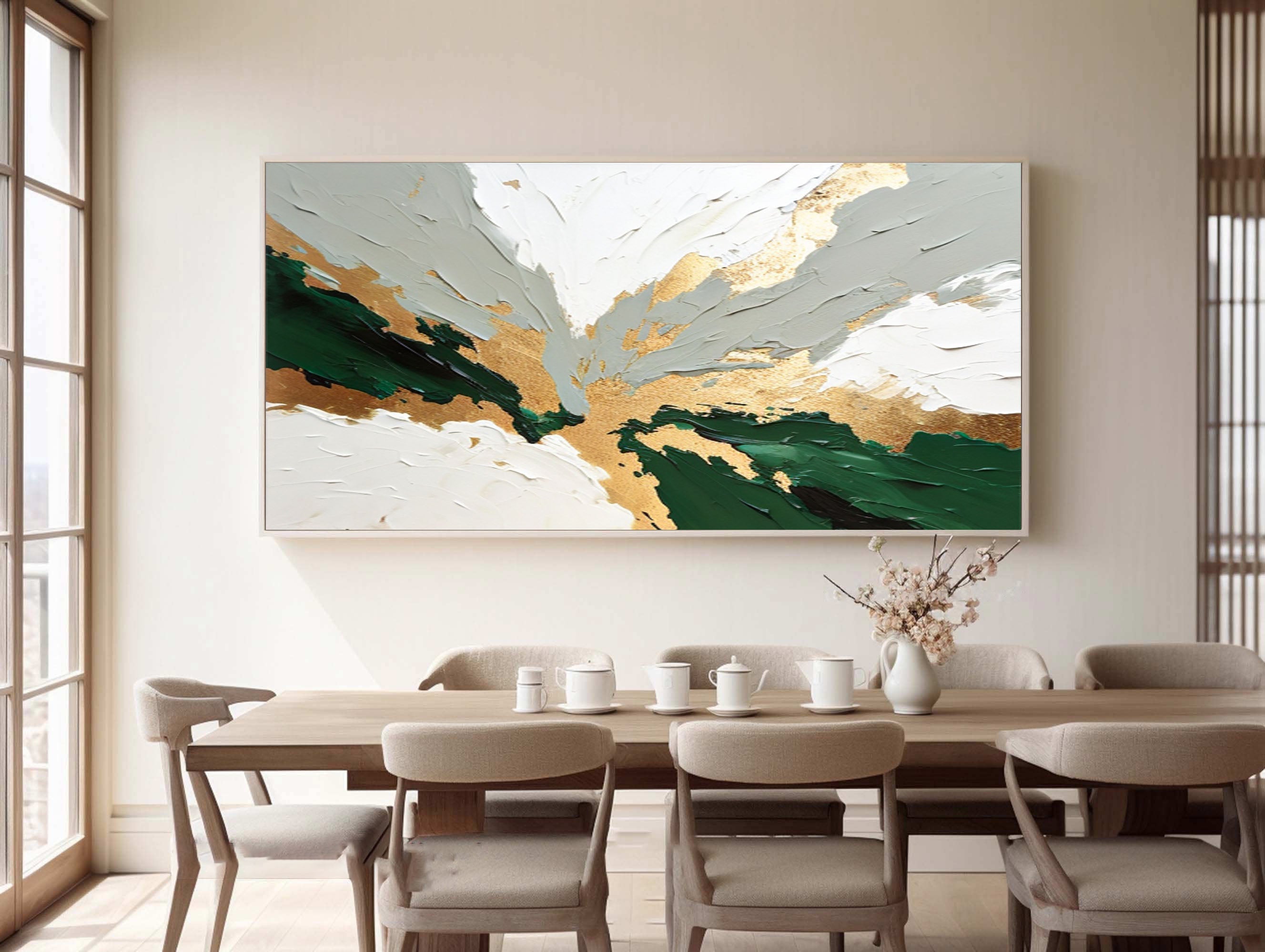 Modern Abstract Oil Painting Stylish Living Room Decor #BGM 033