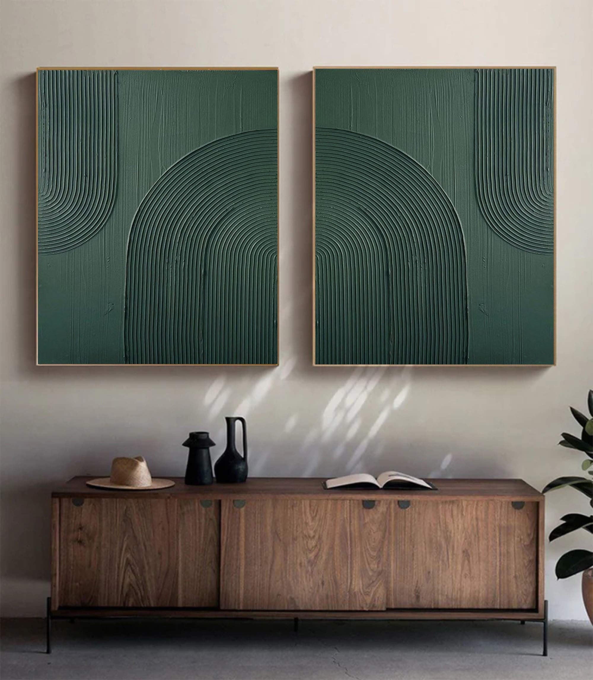 Abstract Tranquility Painting SET OF 2 #CXA 017