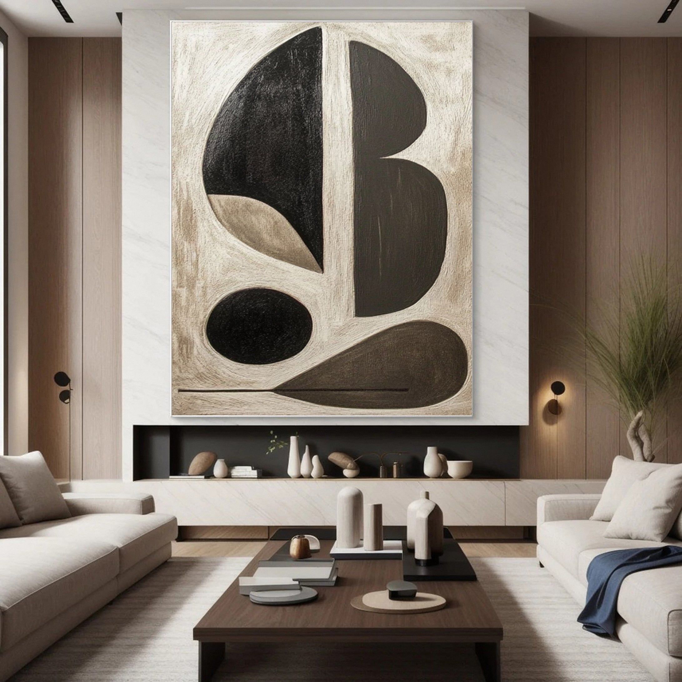 Minimalist Wabi Sabi Art Modern Canvas for Home Decor #BBA 032