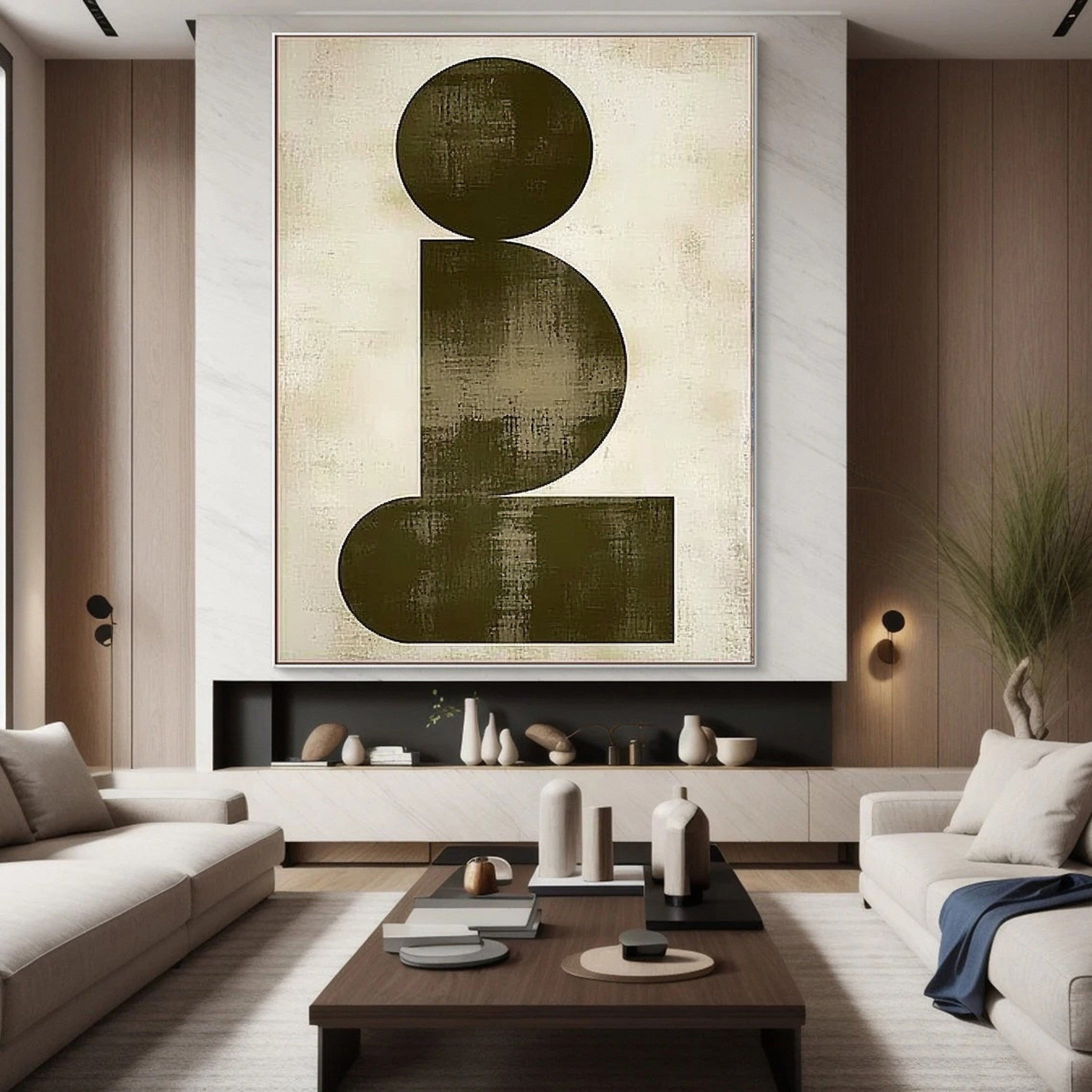 Minimalist Wabi Sabi Art Modern Canvas for Home Decor #BBA 034