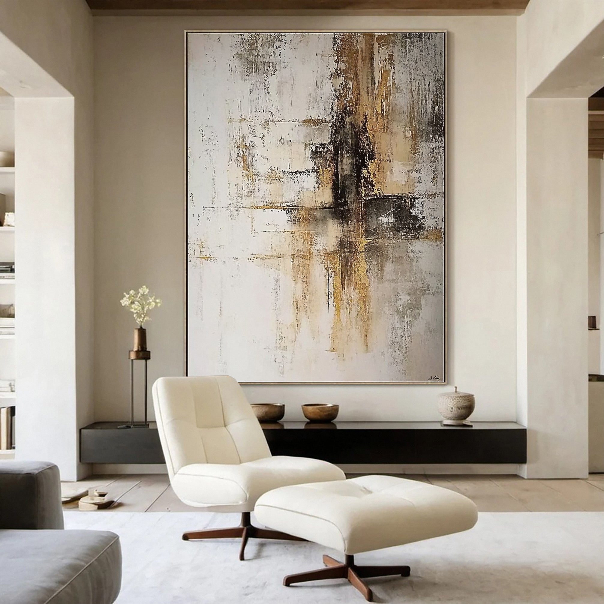 Chic Abstract Modern Artwork for Contemporary Homes #BBA 029