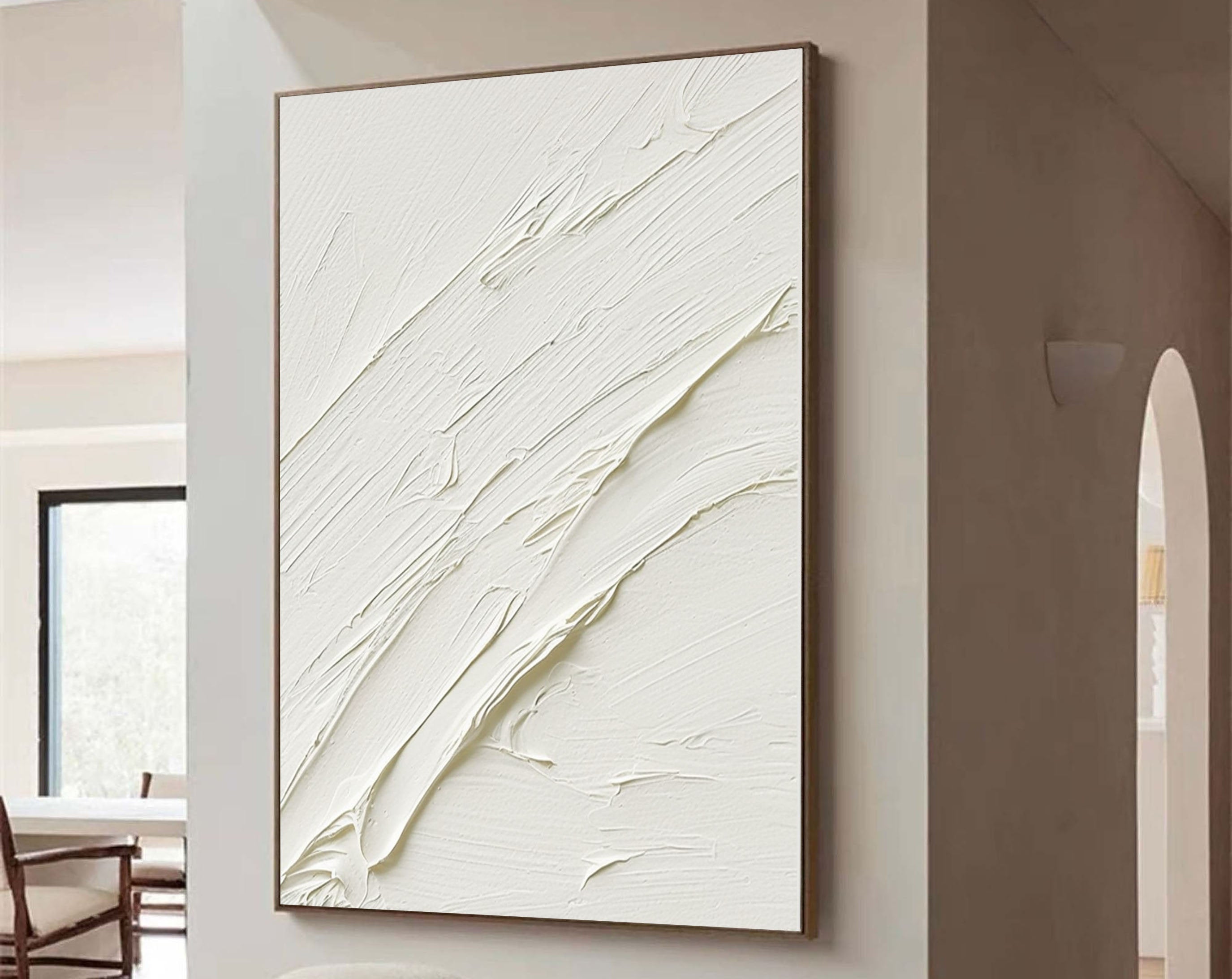 White Abstract Painting #LL 007