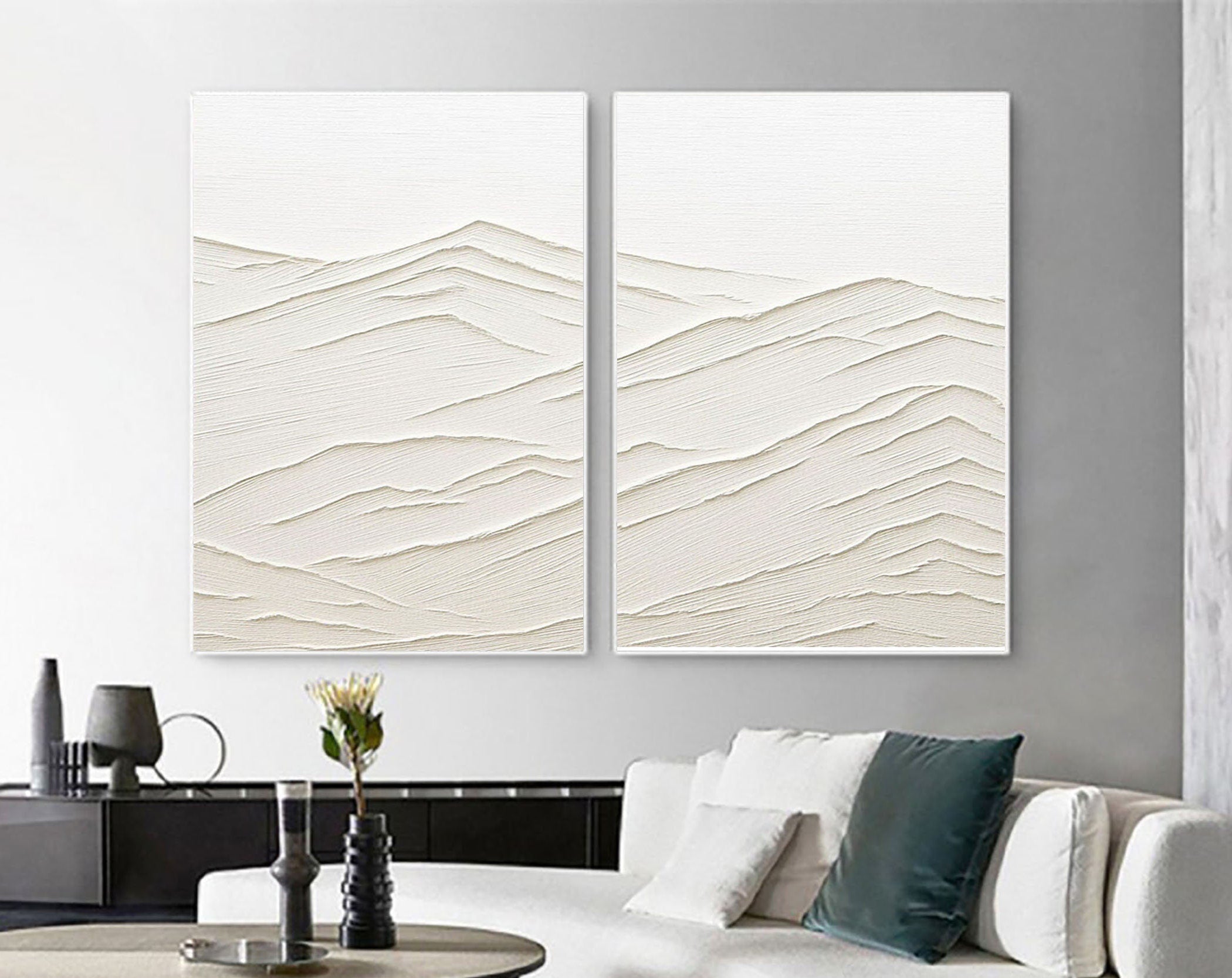 Abstract Tranquility Painting SET OF 2 #CXA 004