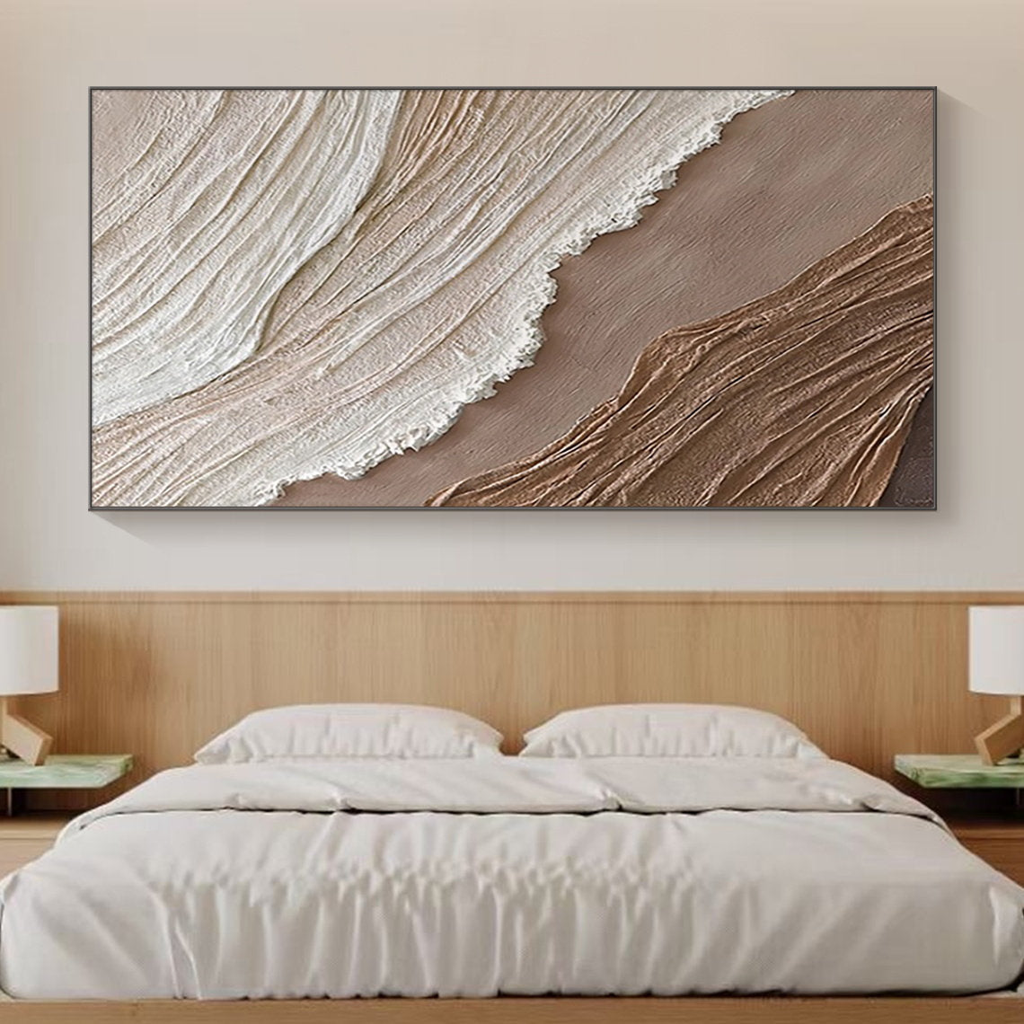 Beige & Brown Minimalist Painting #BBM 002