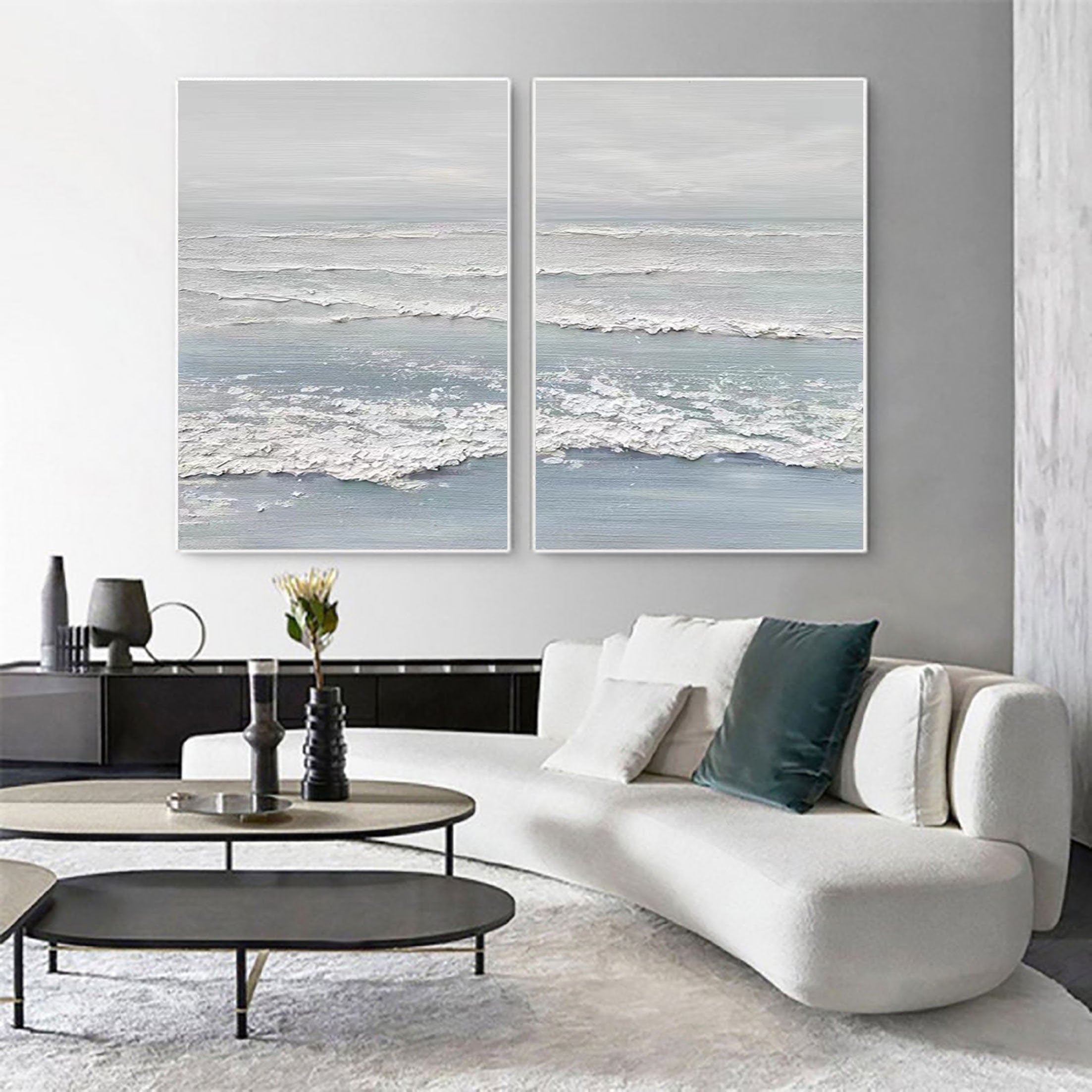 Ocean Painting SET OF 2 #CXA 006