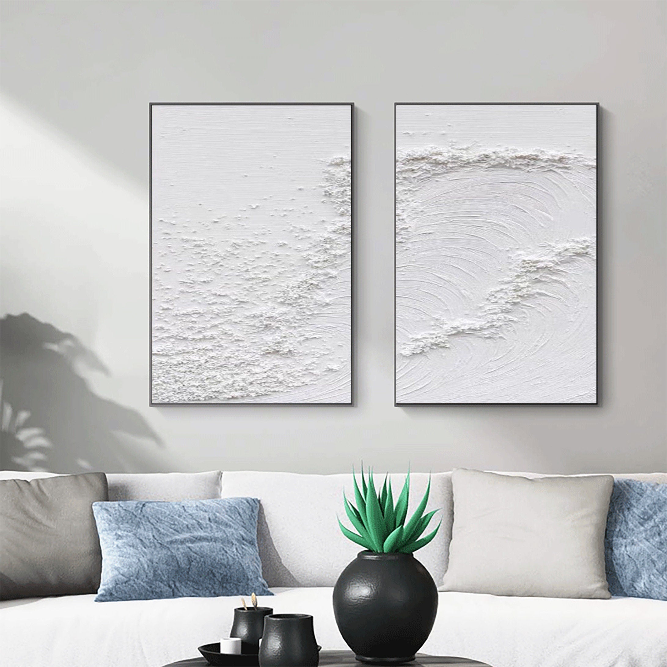 Abstract Tranquility Painting SET OF 2 #CXA 008