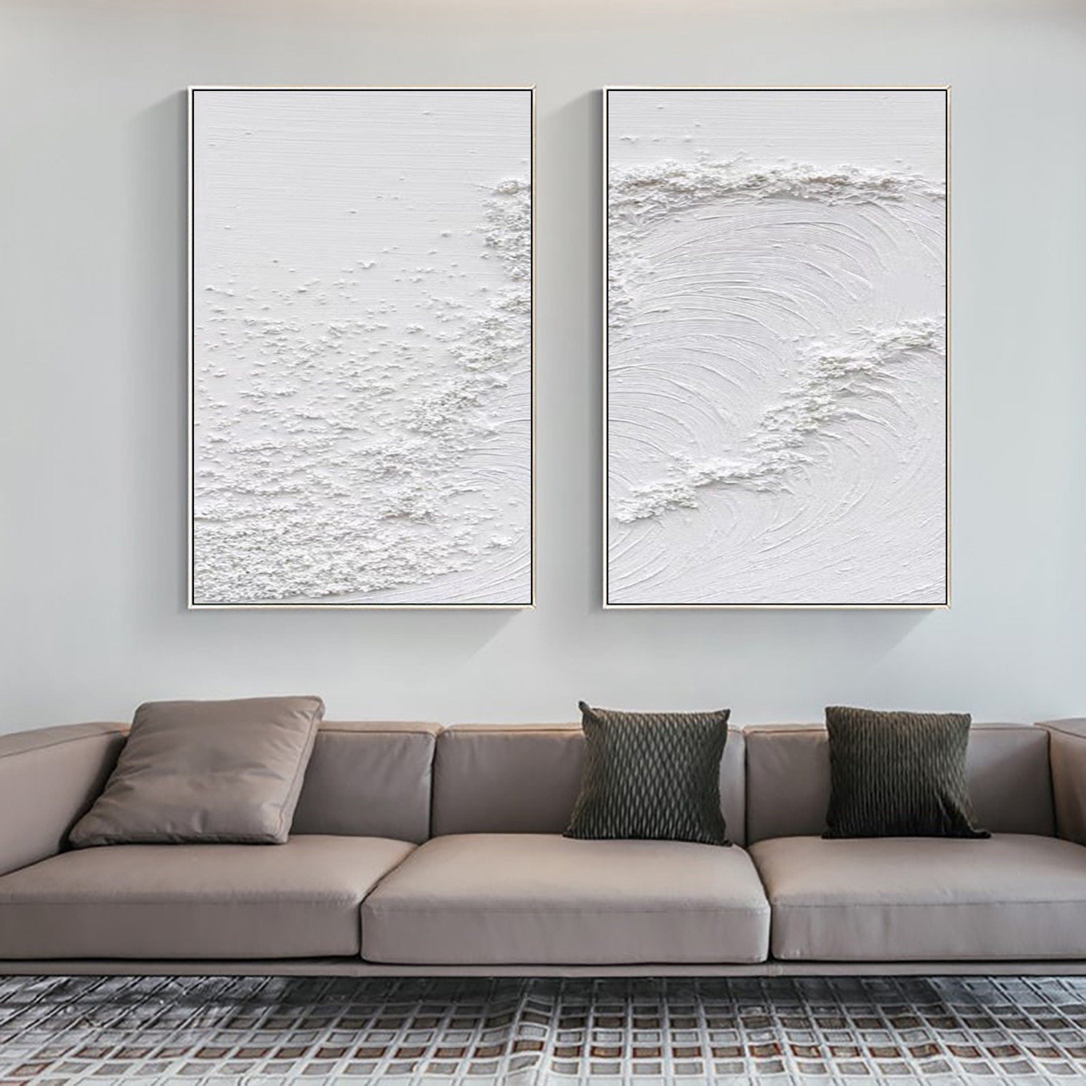 Abstract Tranquility Painting SET OF 2 #CXA 008