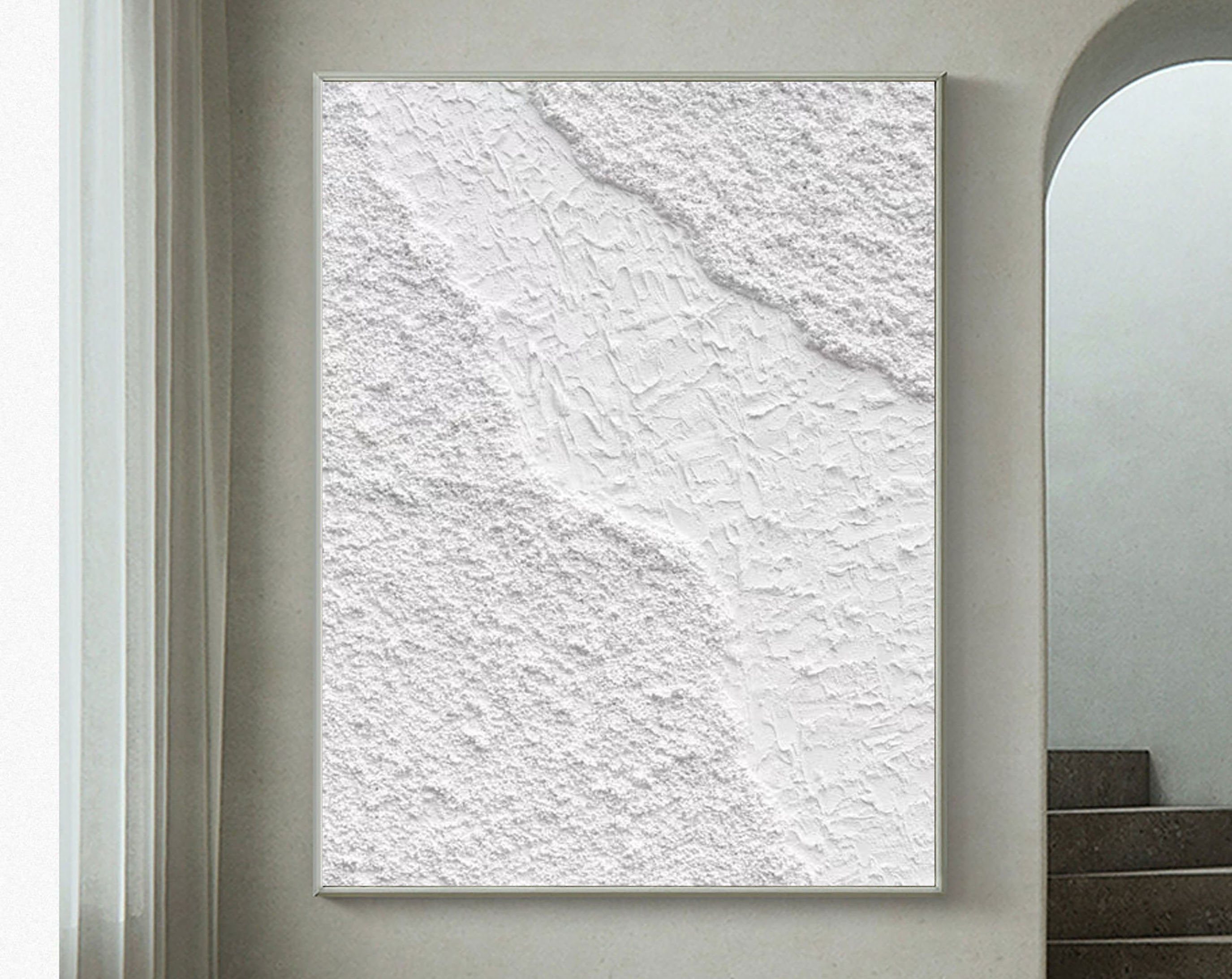 White Abstract Painting #LL 008