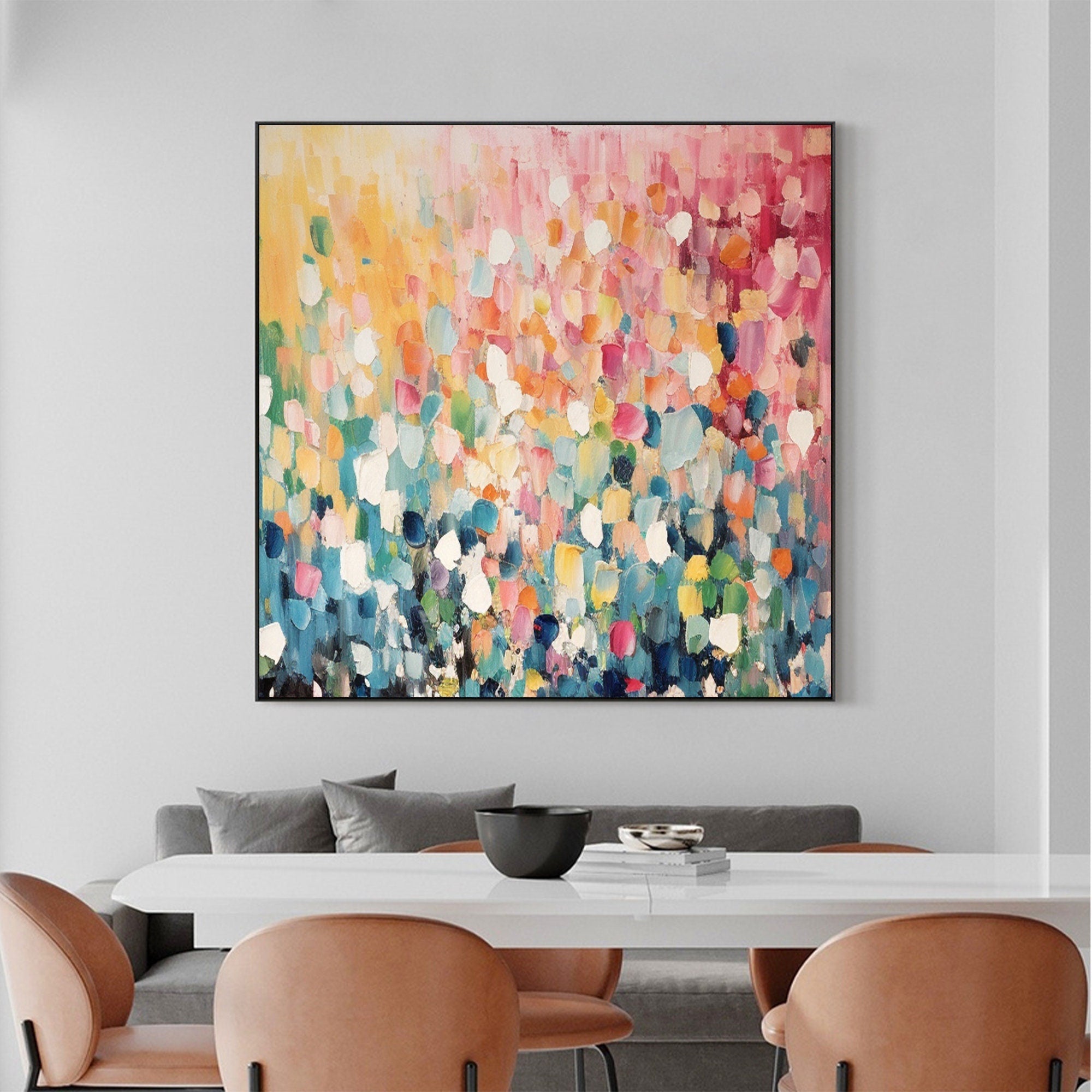 Colorful Abstract Canvas Painting for Modern Home Decor #CAP 001