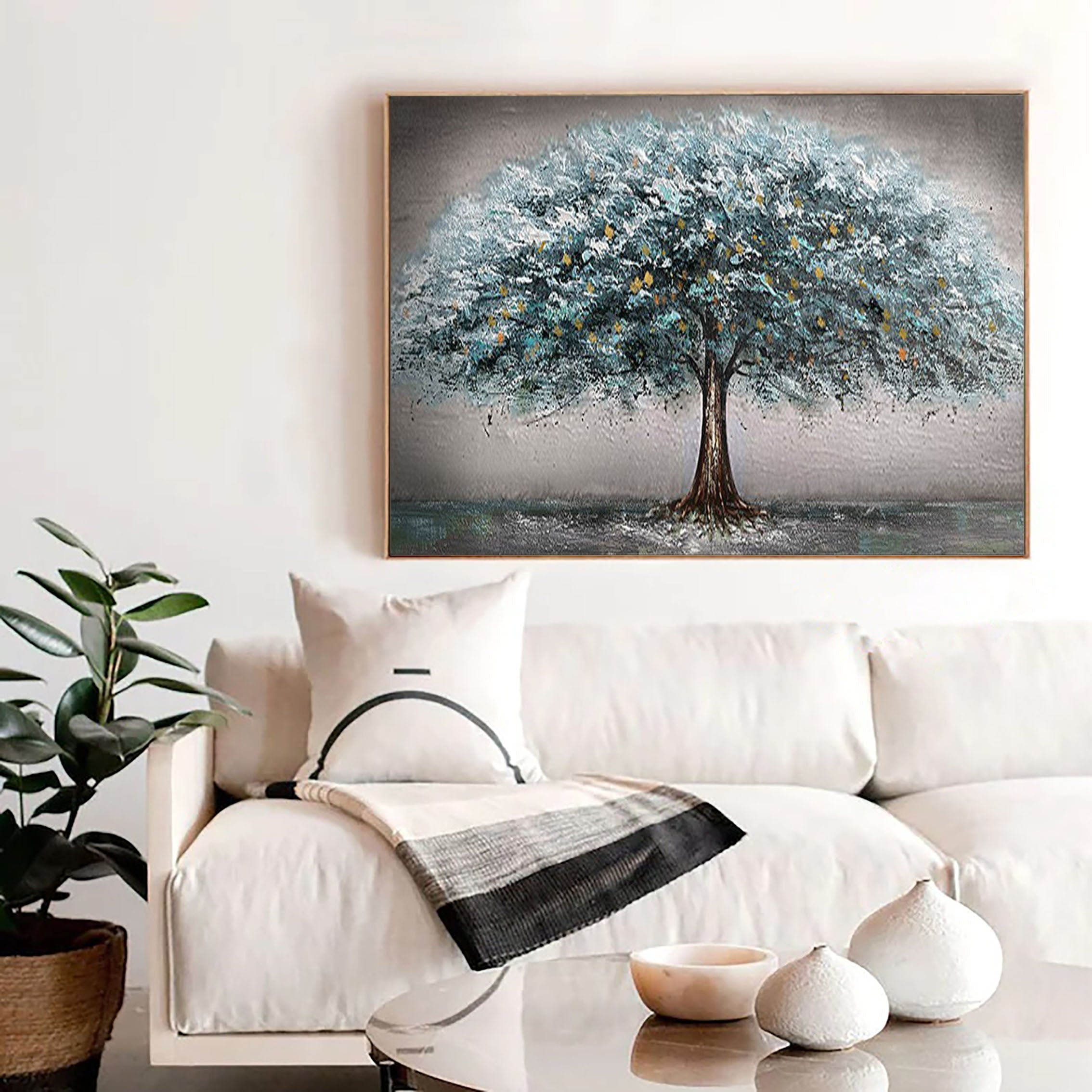 Vibrant Tree Landscape Wall Art #LL 0409