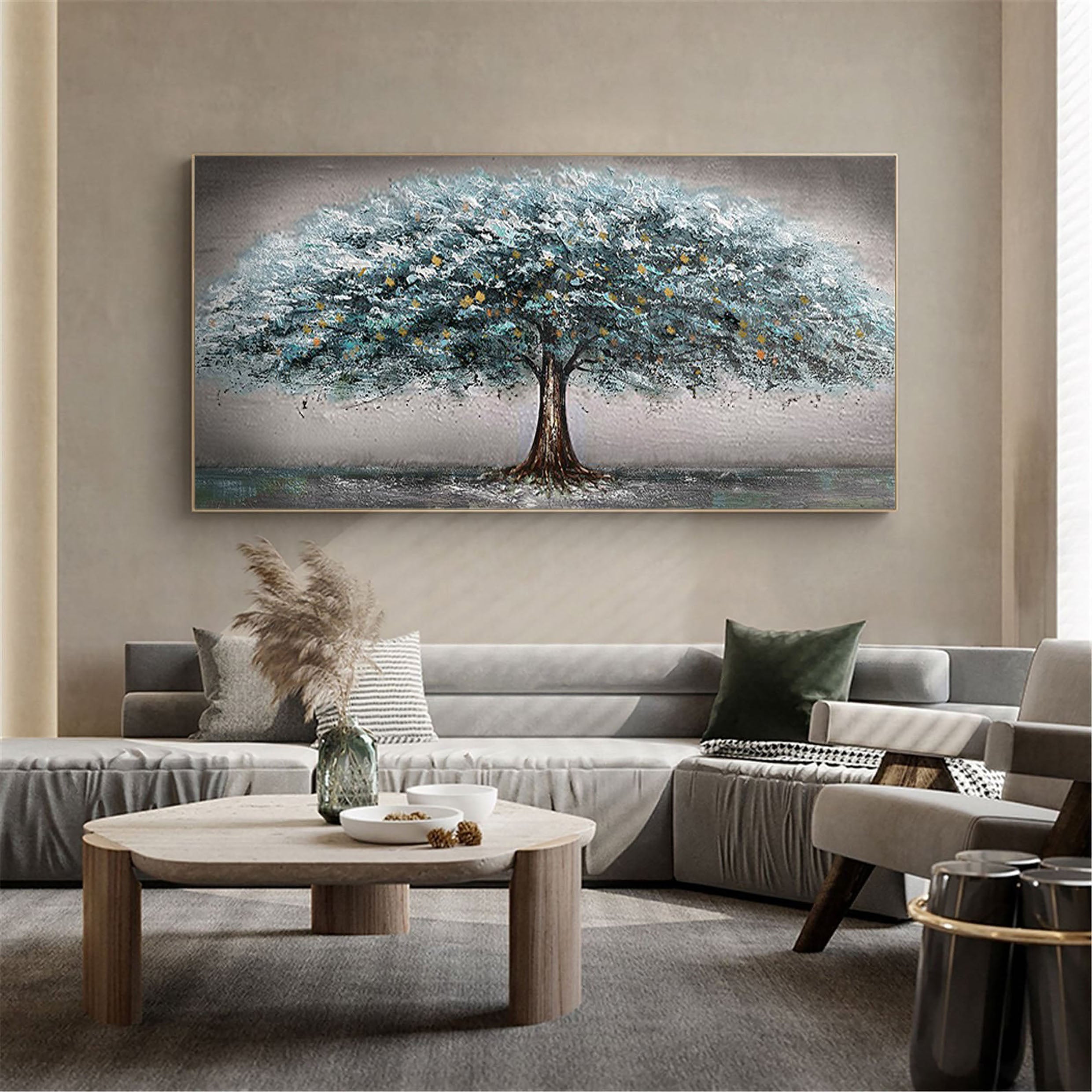 Vibrant Tree Landscape Wall Art #LL 0409