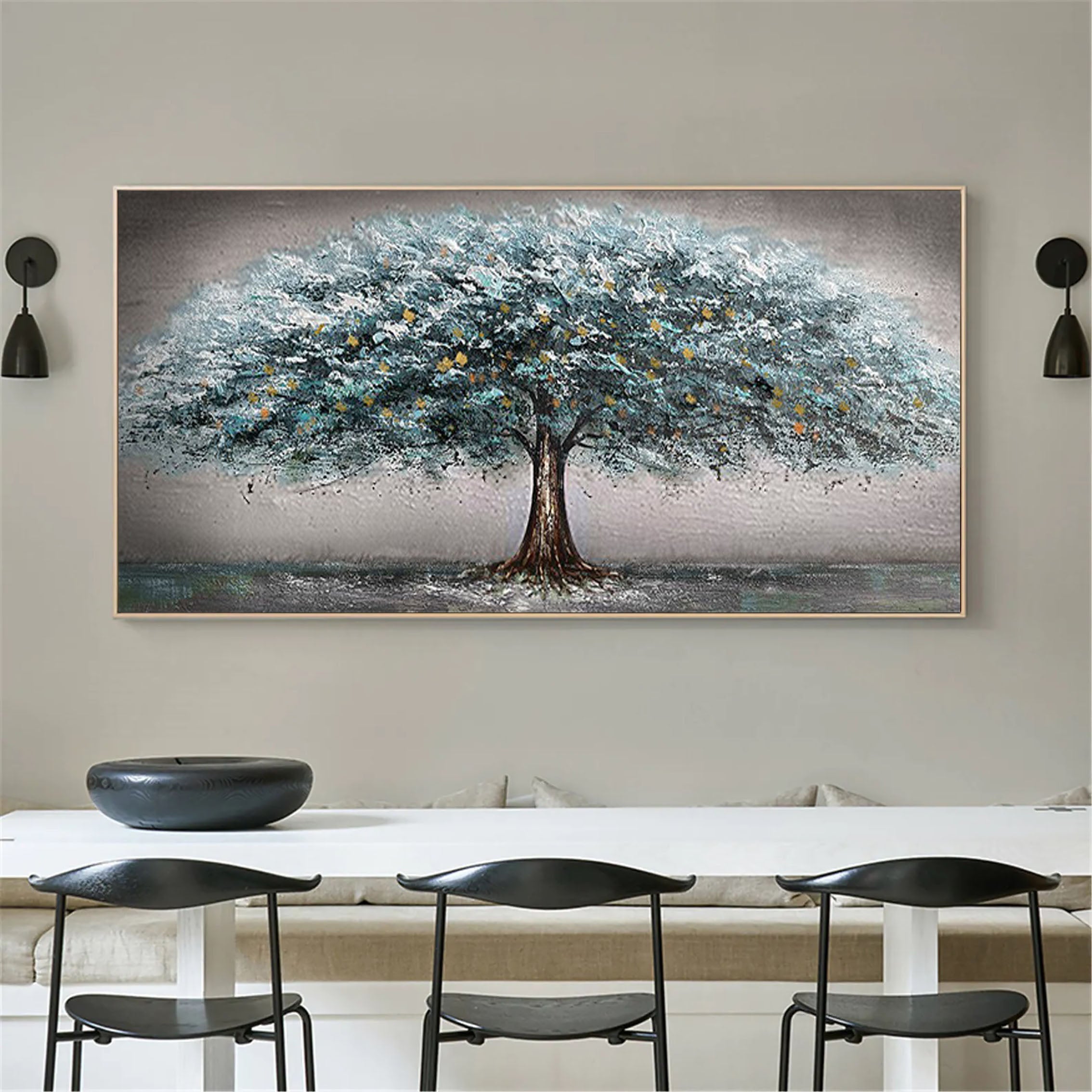 Vibrant Tree Landscape Wall Art #LL 0409